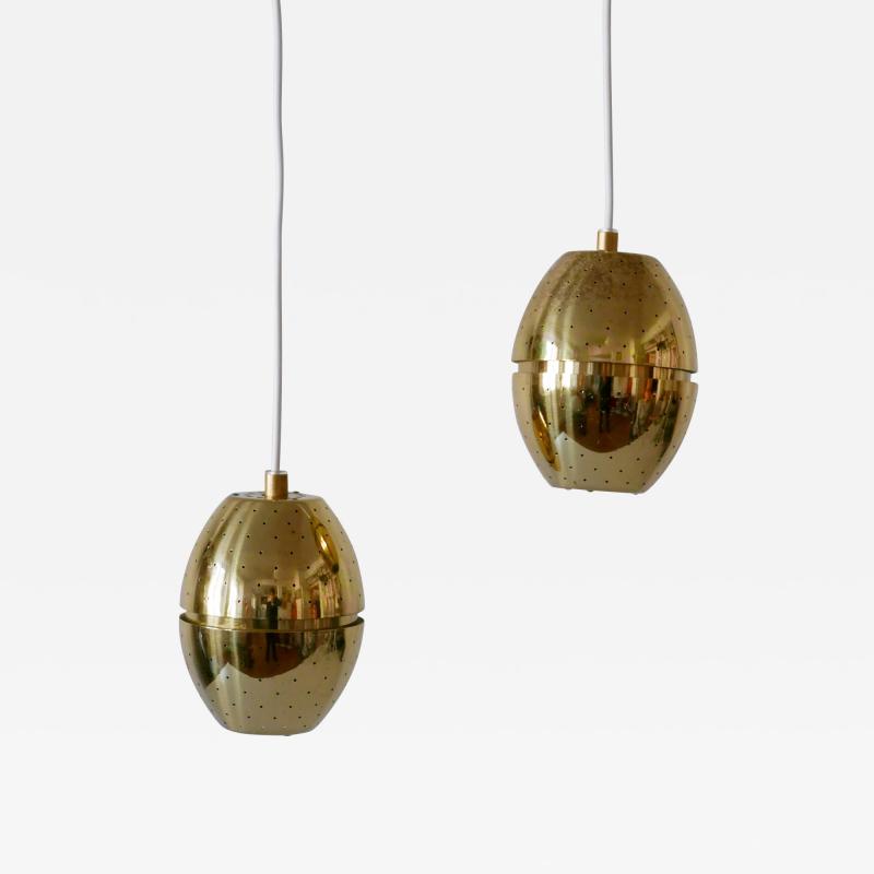 Hans Agne Jakobsson Set of Two Egg Pendant Lamps by Hans Agne Jakobsson for AB Markaryd Sweden