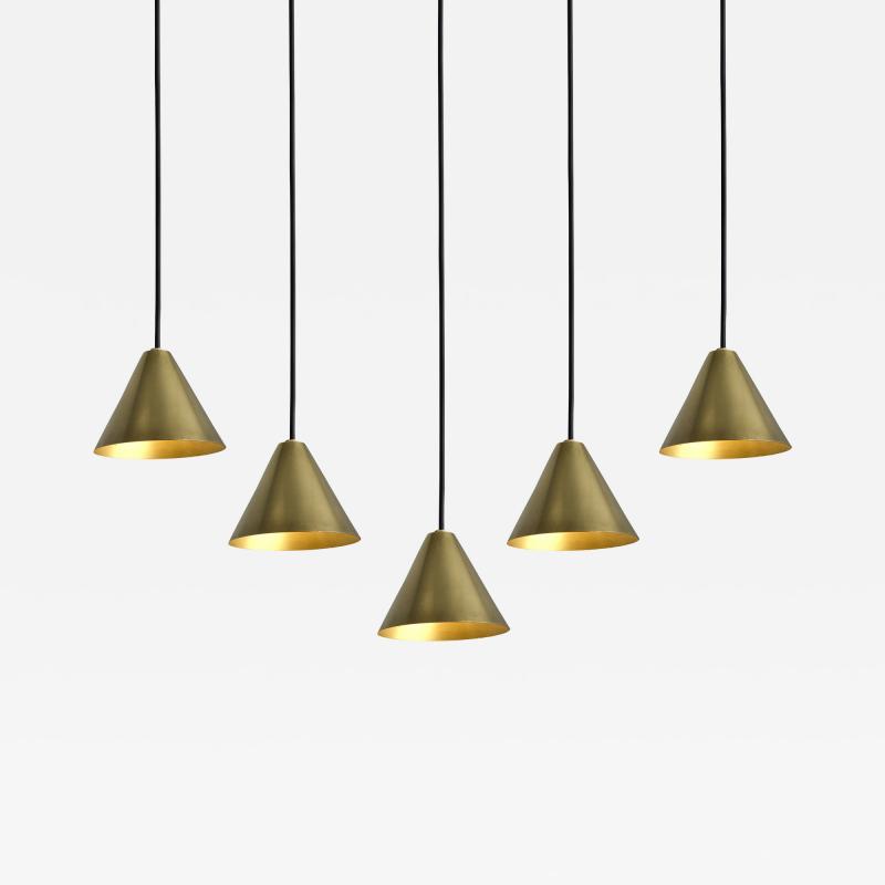 Hans Agnes Jokobsson Hans Agne Jakobsson Polished Brass Mini Tratten Outdoor Pendant