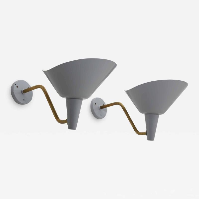 Hans Bergstr m Swedish Wall Lamp in Brass and Metal by Hans Bergstr m for Atelj Lyktan