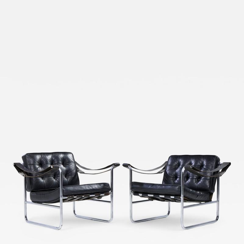 Hans Eichenberger Hans Eichenberger for De Sede Model HE 113 Mid Century Lounge Chairs Pair