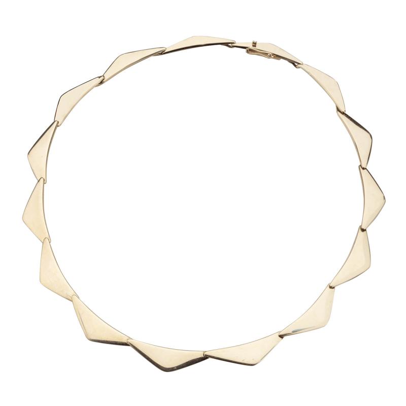 Hans Hansen Hans Hansen Peak Necklace 14kt Gold