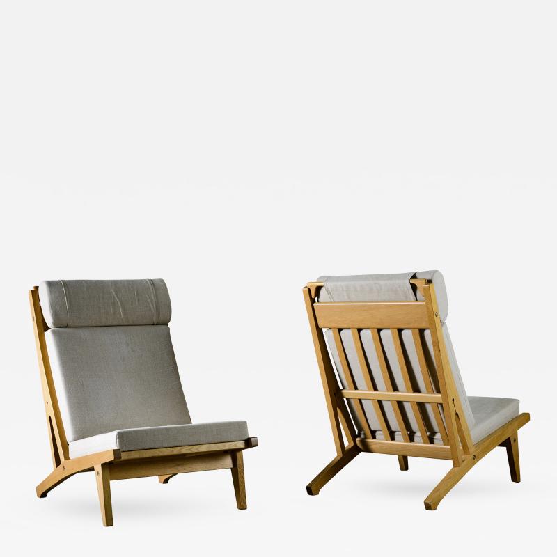 Hans J Wegner Hans Wegner Lounge Chairs Model GE 375