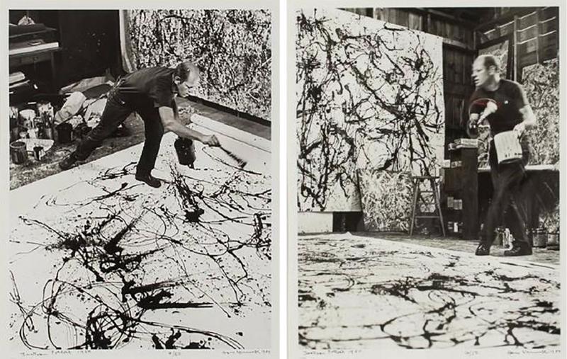 Hans Namuth Pair of Photograph of Jackson Pollock by Hans Namuth
