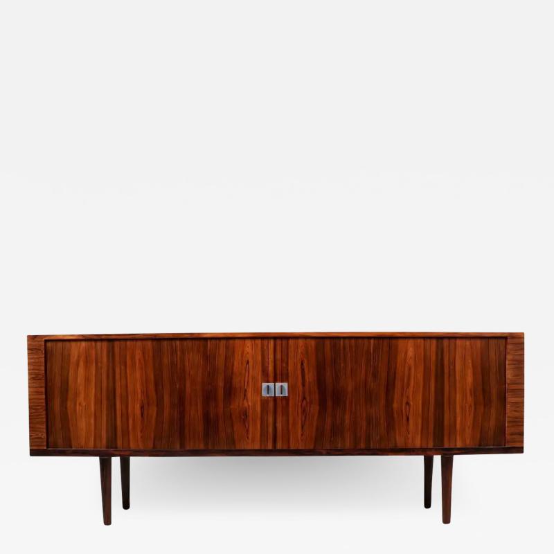 Hans Wegner Hans J Wegner President Brazilian Rosewood Tambour Door Credenza