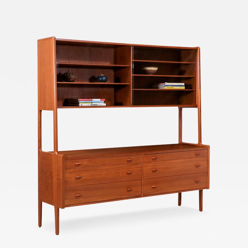 Hans Wegner Hans J Wegner RY 20 Teak Credenza with Glass Doors for Ry Mobler