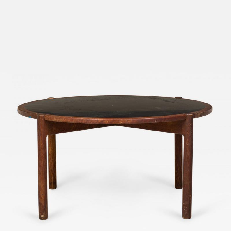 Hans Wegner Hans Wegner Johannes Hansen Danish Mid Century Black Laminate and Teak Reversi