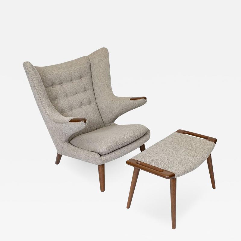 Hans Wegner Hans Wegner Papa Bear Chair and Footstool