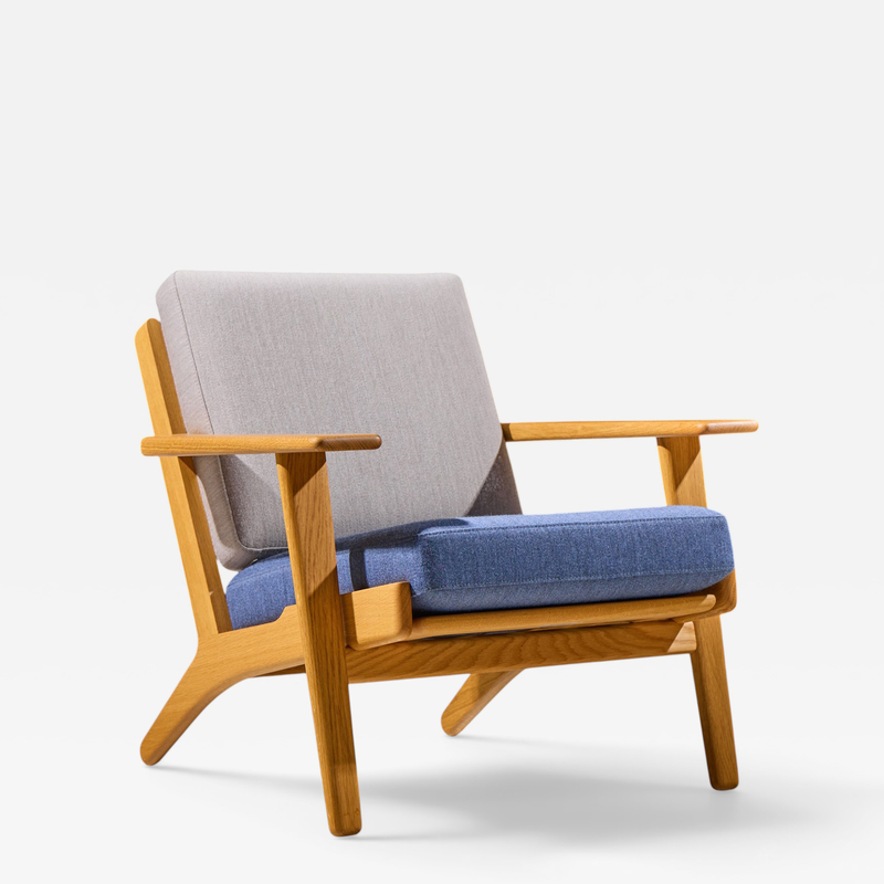 Hans Wegner Hans Wegner for Getama GE290 Mid Century Oak Lounge Chair
