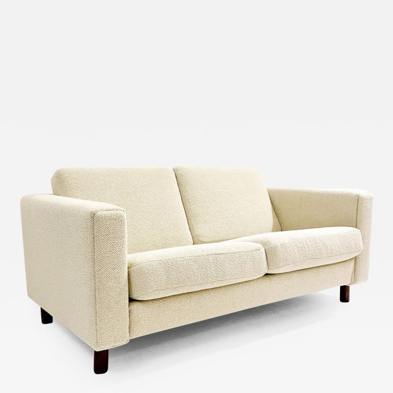 Hans Wegner Mid Century Modern White Two Seater Sofa by Hans Wegner