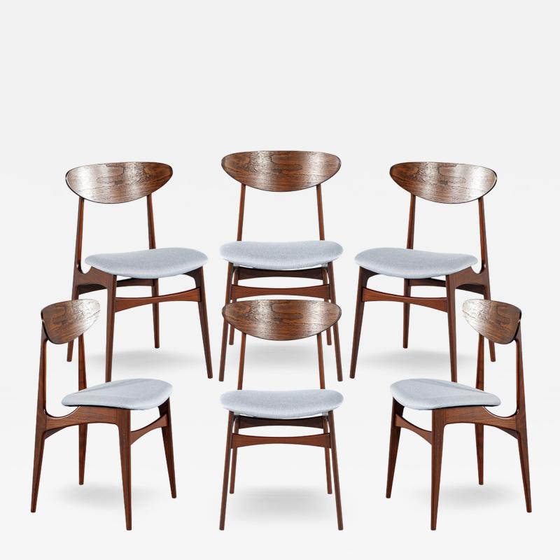 Hans Wegner Set of 6 Mid Century Modern Dining Chairs Hans J Wegner Style 1960 s