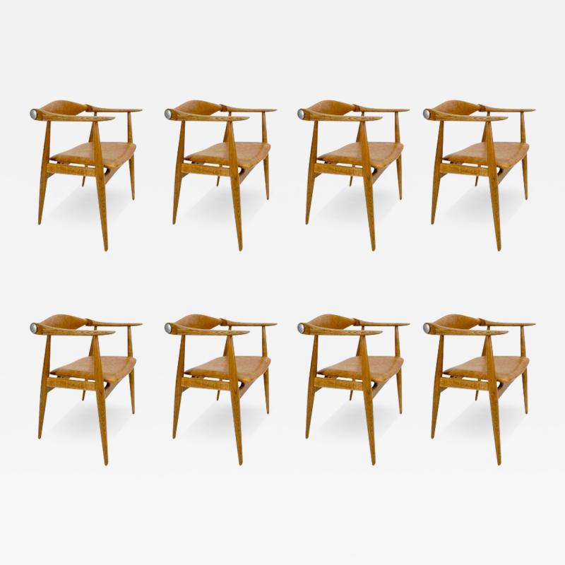 Hans Wegner Set of 8 Dining Yoke Chairs by Hans Wegner 1960 CH 34 Carl Hansen S n