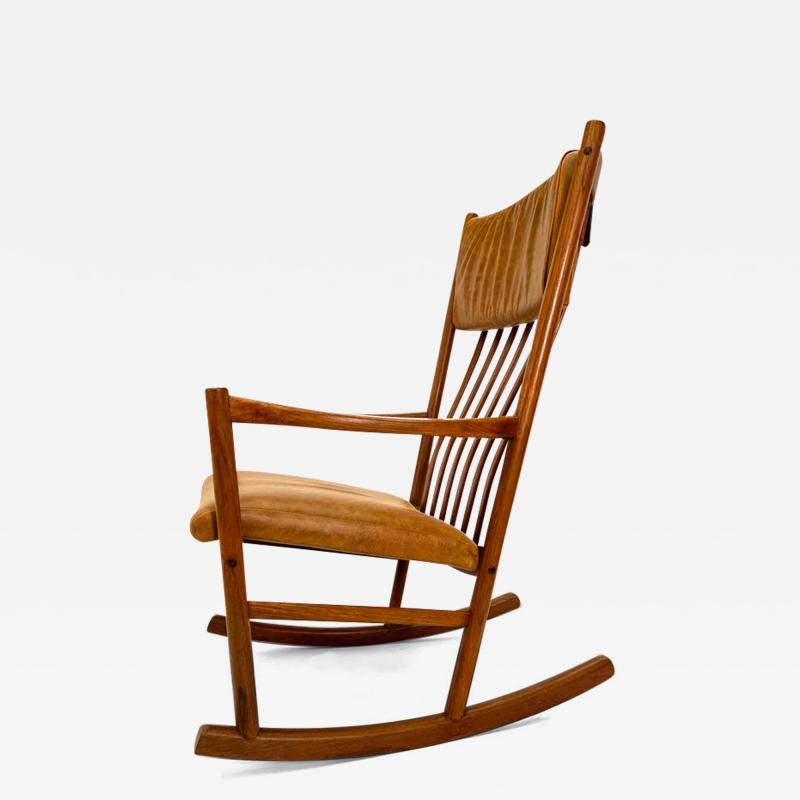 Hans Wegner Teak Hans J Wegner Rocking Chair Circa 1960s