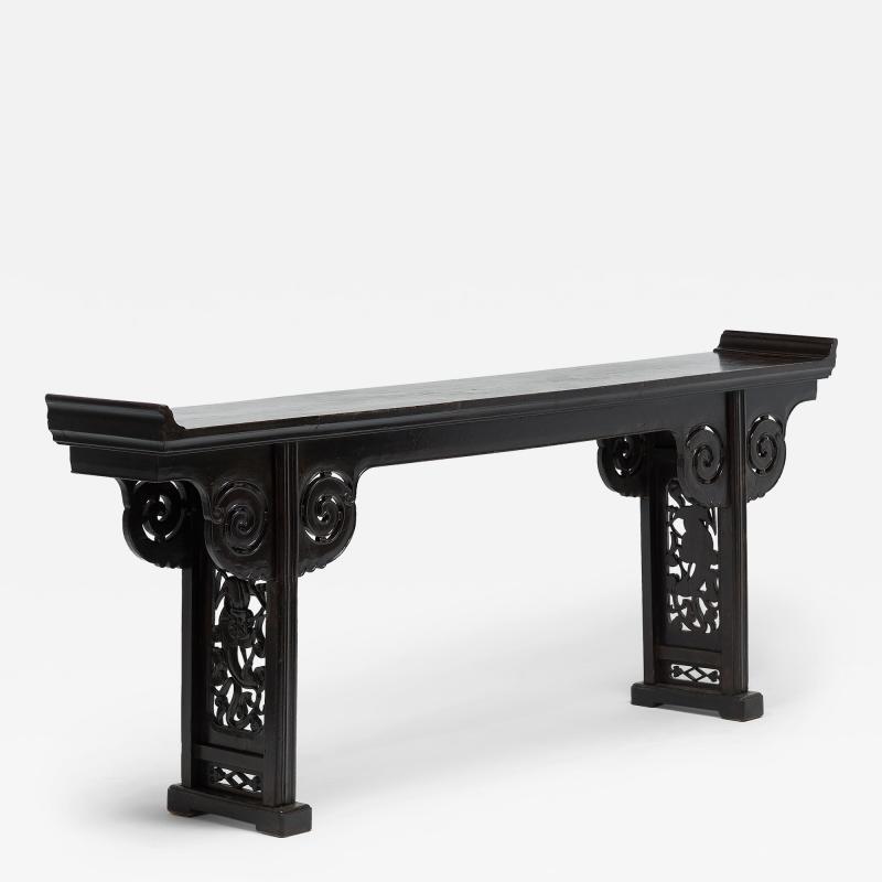 Hardwood Altar Table with Clouds and Dragons