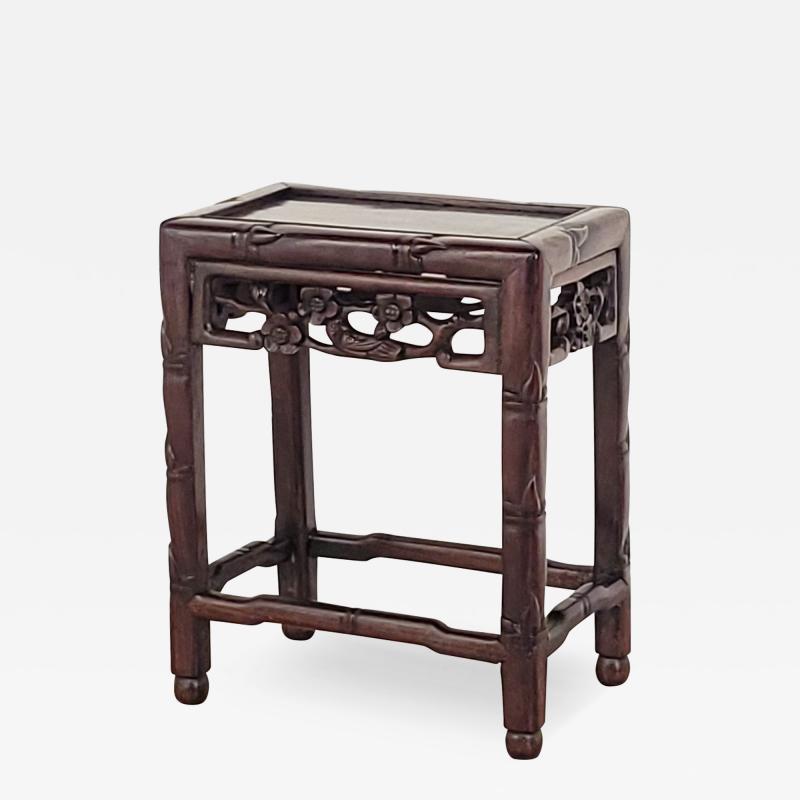 Hardwood Chinese Stool Bench circa 1900