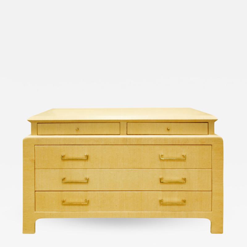 Harrison Van Horn Harrison Van Horn Chest of Drawers in Lacquered Linen 1970s