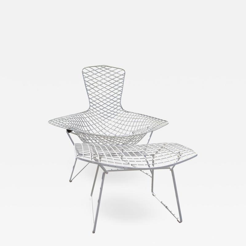 Harry Bertoia Bird Chair and Ottoman by Harry Bertoia for Knoll