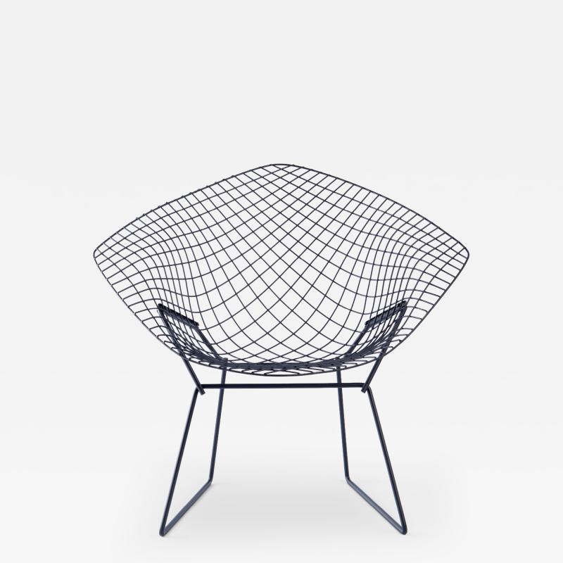 Harry Bertoia Diamond Chair by Harry Bertoia for Knoll in Matte Black