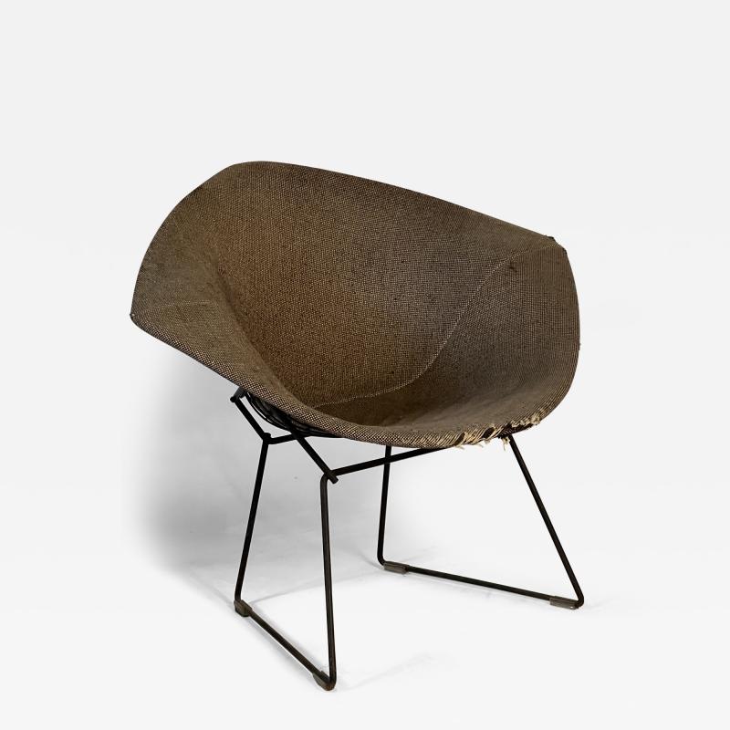 Harry Bertoia Early production Harry Bertoia Diamond Chair with orignial upholstry