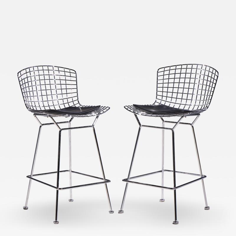 Harry Bertoia Harry Bertoia for Knoll Mid Century Chrome Counter Stools Set of 4