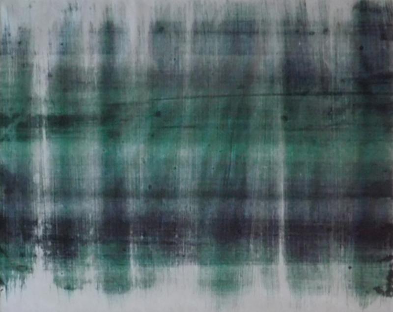 Harry Bertoia Monotype Green Black Line