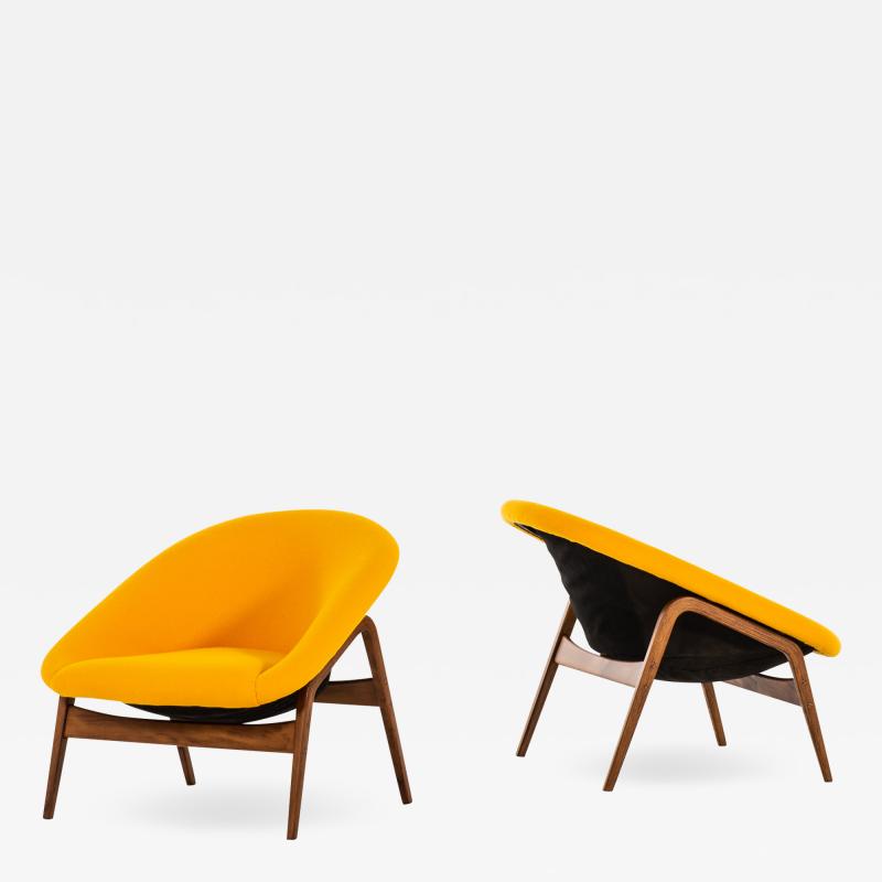 Hartmut Lohmeyer Easy Chairs Model Columbus Produced by Artifort