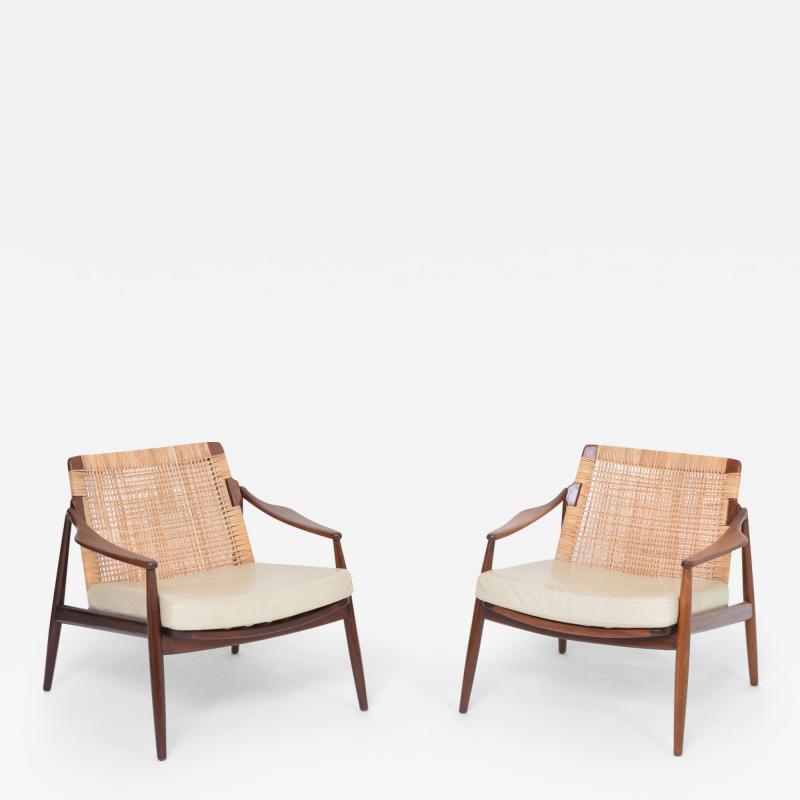 Hartmut Lohmeyer Pair of Mid Century Modern lounge chairs by Hartmut Lohmeyer for Wilkhahn