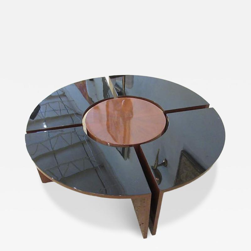Harvey Probber American Modern Mahogany and Lacquer 5 Piece Prototype Low Table Harvey Probber