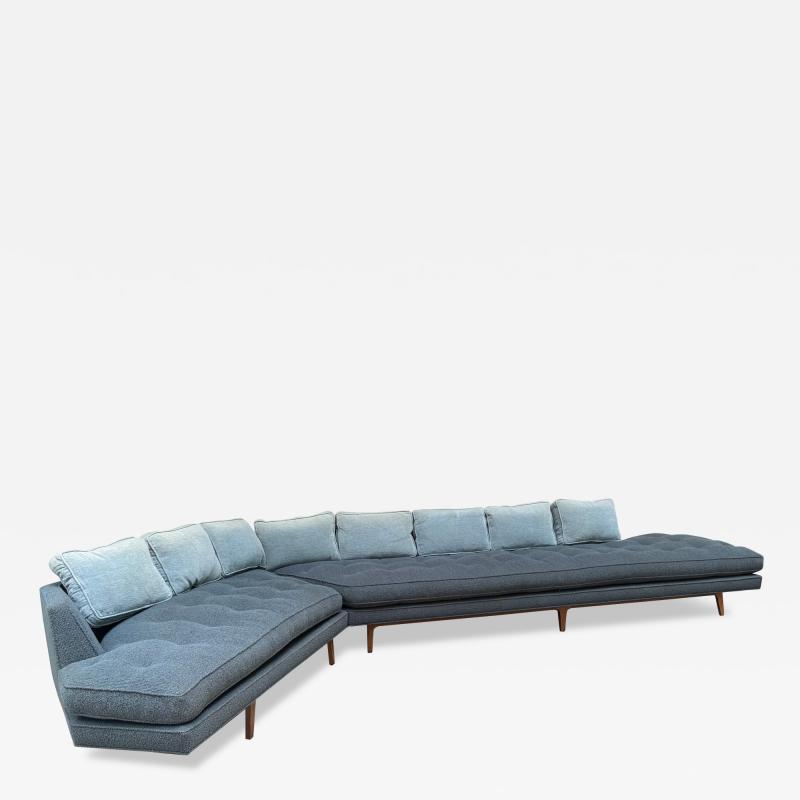 Harvey Probber Fabulous XL Harvey Probber style 2 Piece Angled Sectional Sofa