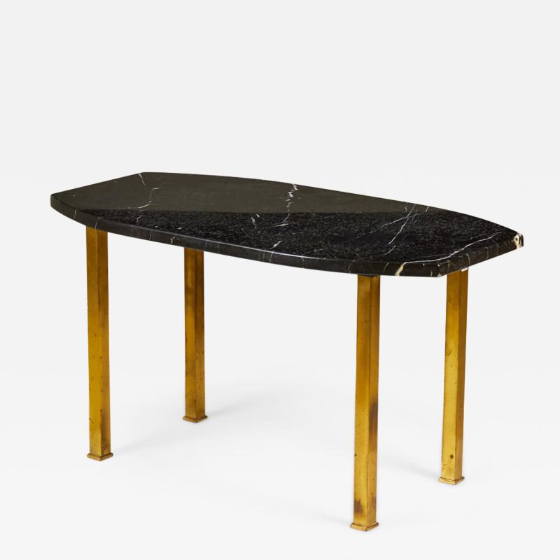 Harvey Probber Harvey Probber American Black Marble and Brass Cocktail Coffee Table