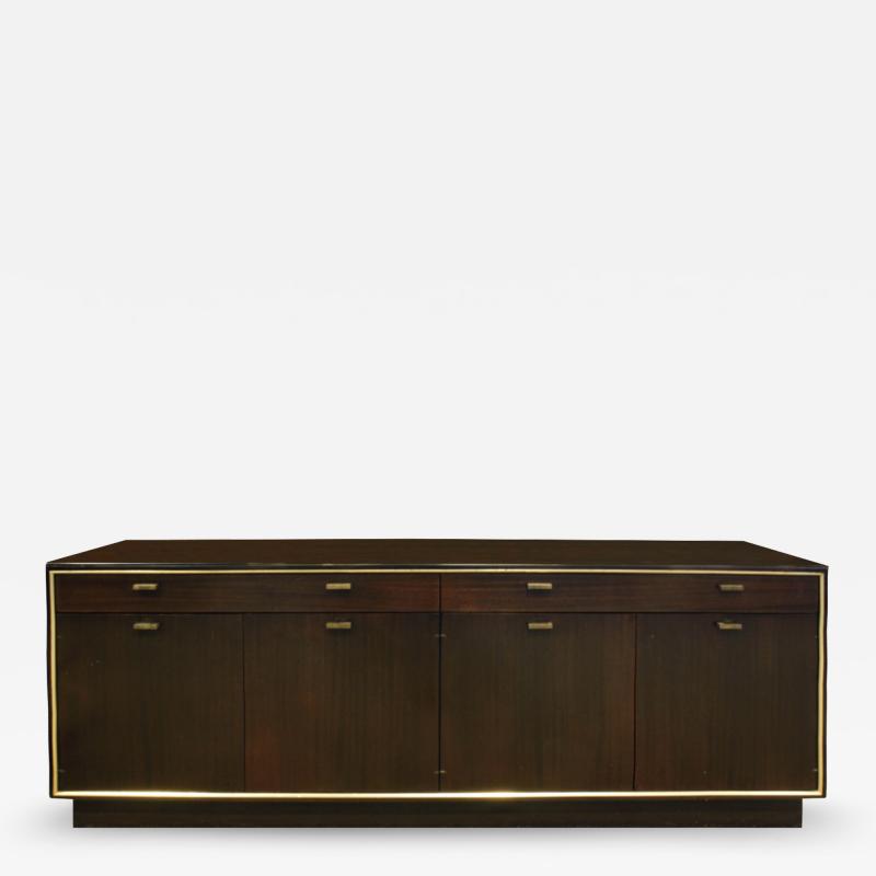 Harvey Probber Harvey Probber Credenza in Dark Mahogany 1950s signed 