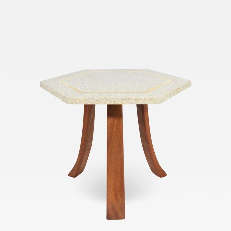 Harvey Probber Harvey Probber Hexagonal Terrazzo Side Table