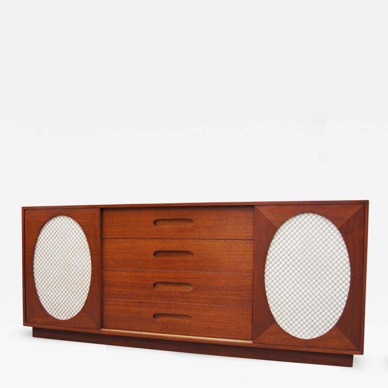 Harvey Probber Mahogany and Lacquer Sideboard by Harvey Probber