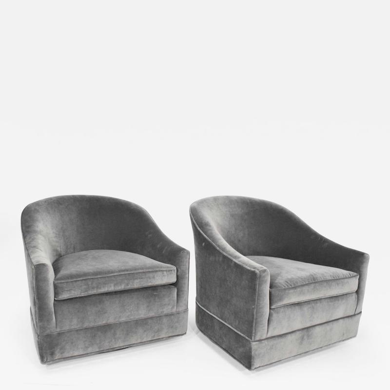 Harvey Probber Pair of Harvey Probber Swivel Lounge Chairs