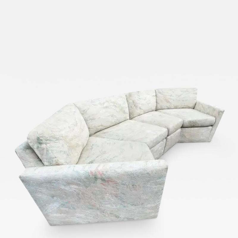 Harvey Probber Vintage Mid Century Modern Hexagonal Curved Sectional Sofa after Harvey Probber