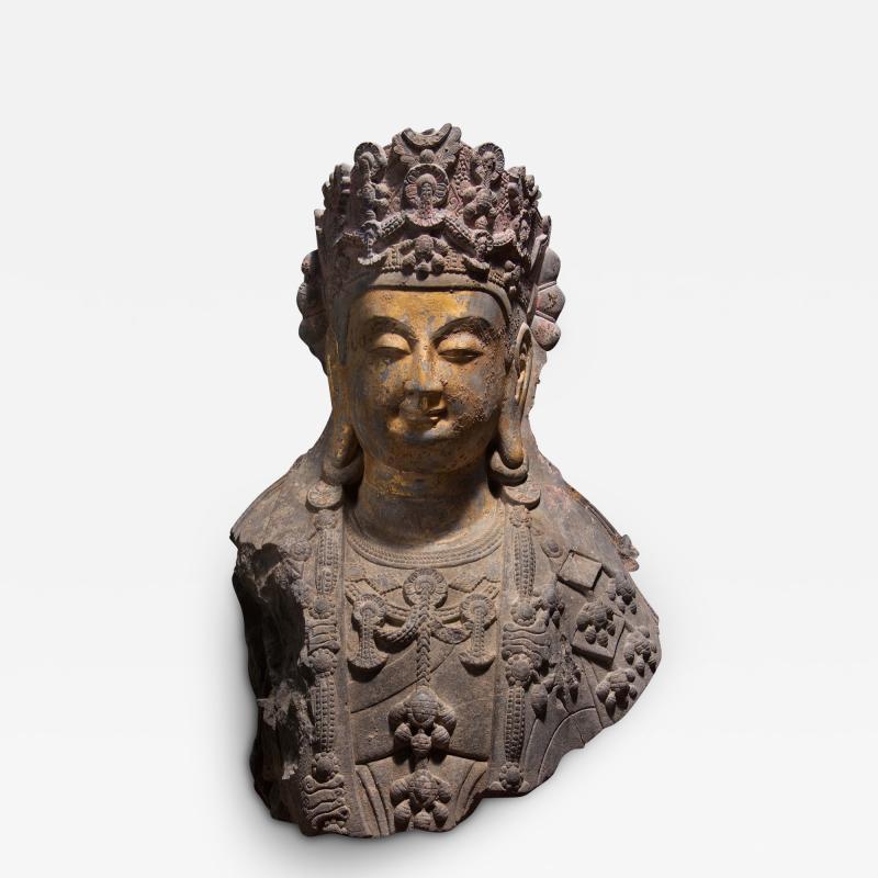 Head and Torso of Bodhisattva Northern Qi Northern Zhou Period