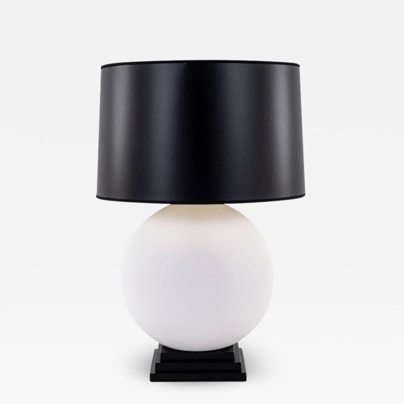 Heavy Round Plaster Table Lamp