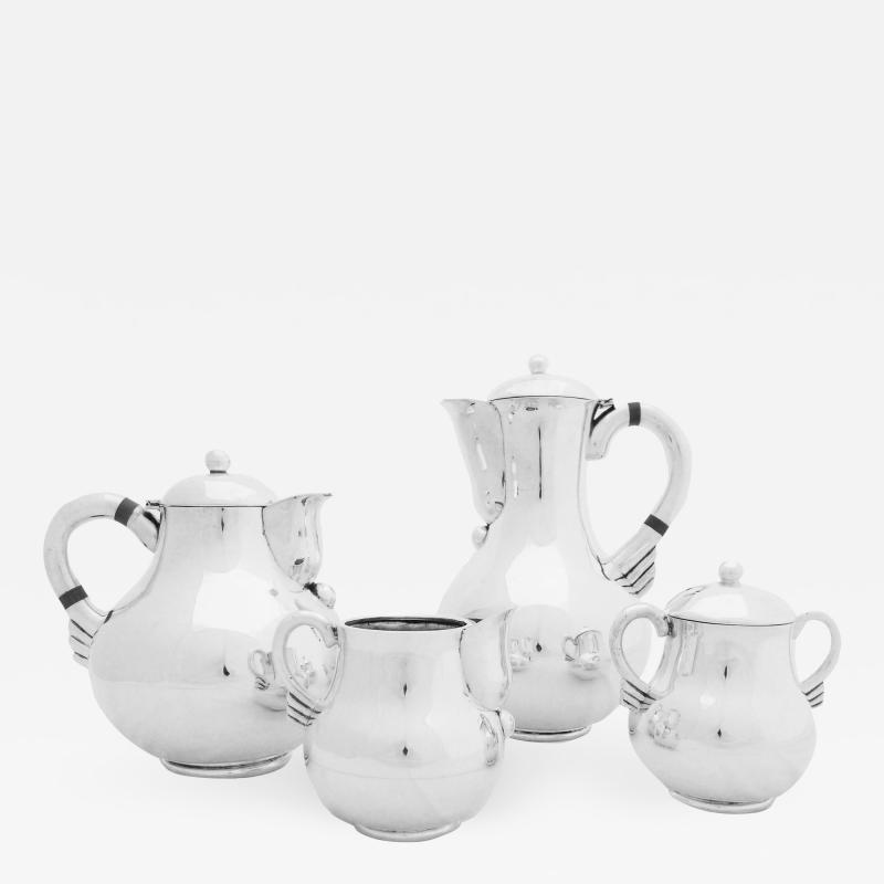 Hector Aguilar Sterling Coffee Tea Serving Set by Hector Aguilar