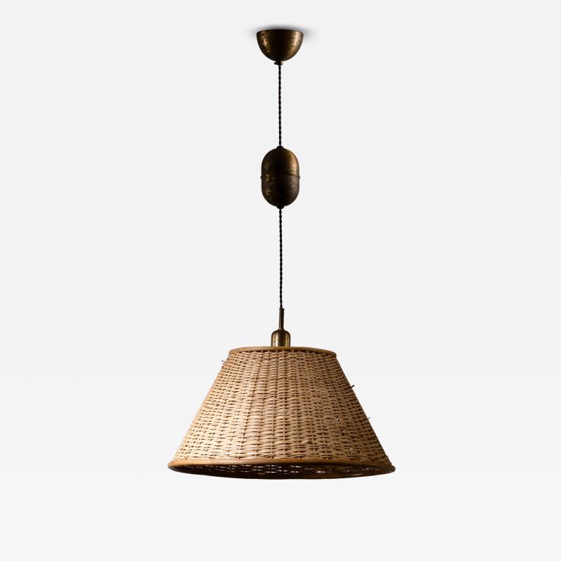 Height adjustable pendant lamp