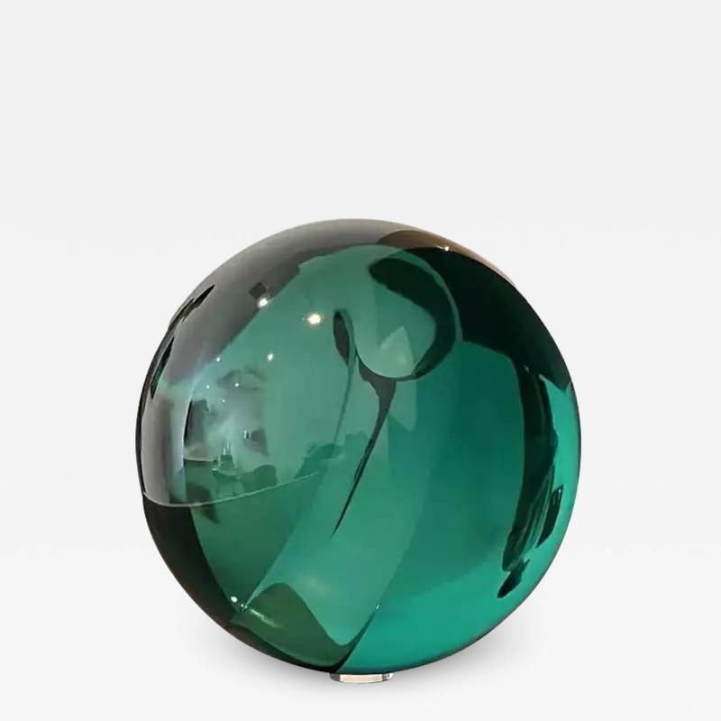 Helen Pashgian UNTITLED SPHERE EMERALD GREEN 