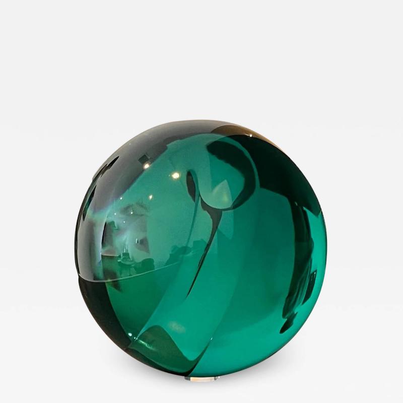 Helen Pashgian UNTITLED SPHERE EMERALD GREEN 