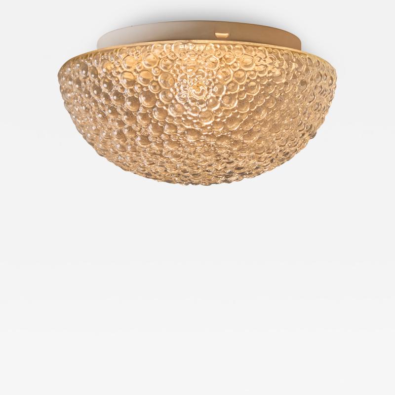Helena Tynell 1960s Helena Tynell Bubble Glass Flush Mount for Limburg