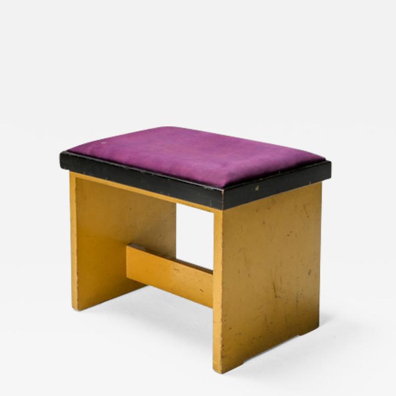 Hendrik Wouda Modernist Stool by Wouda 1924