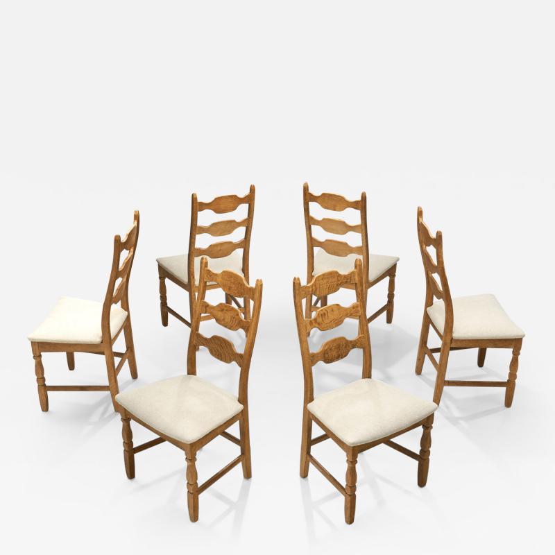 Henning Kj rnulf Henning Kj rnulf Set of Six Razorblade Chairs Denmark 1960s