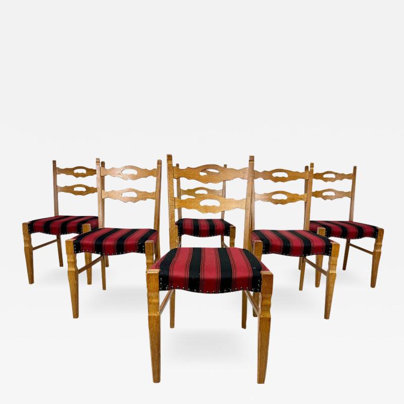 Henning Kjaernulf 1960s Set of 6 Dining Chairs by Henning Kjaernulf