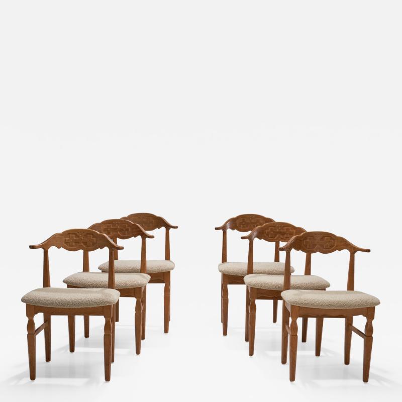 Henning Kjaernulf 6 Henning Kj rnulf Dining Chairs Denmark 1960s