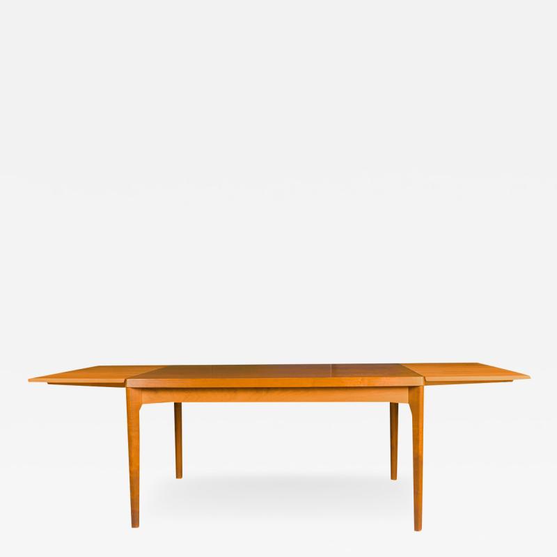 Henning Kjaernulf Danish Teak Large Extendable Draw Leaf Dining Table