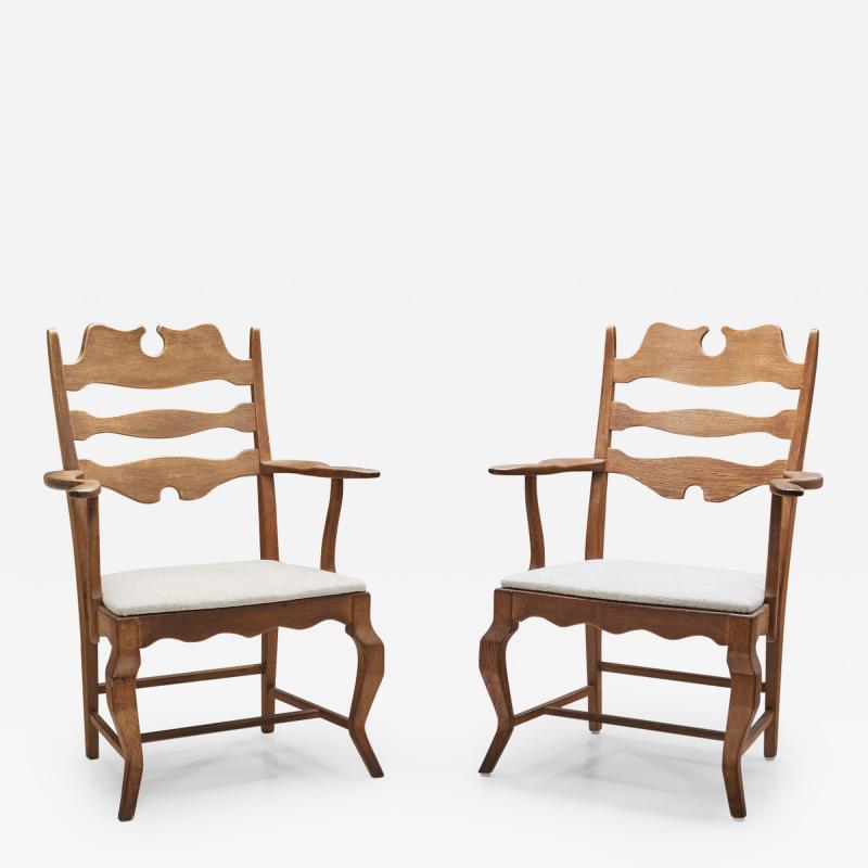 Henning Kjaernulf Henning Kj rnulf Oak Dining Chairs for Nyrup M belfabrik Denmark 1960s