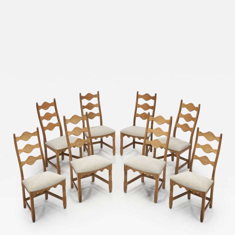 Henning Kjaernulf Set of Eight Razorblade Chairs by Henning Kj rnulf Denmark 1960s