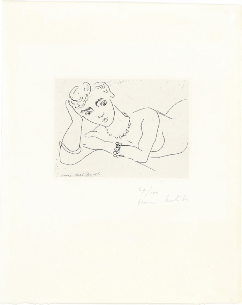 Henri Matisse Femme Allong e 1925