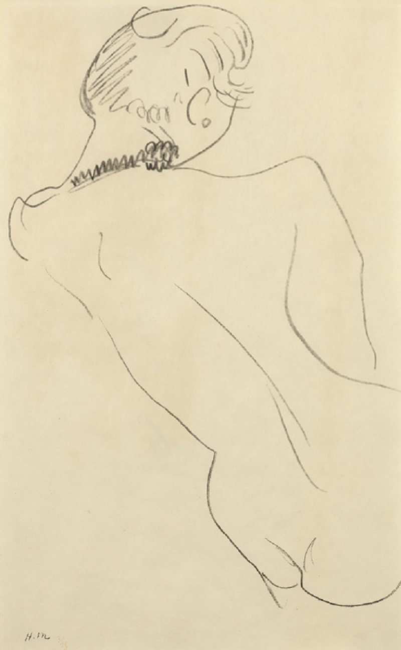 Henri Matisse Figure de dos au collier noir 1906